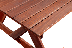 Meilleures ventes : Table de salle à manger d'extérieur en bois massif de Melaleuca de haute qualité pour ferme, jardin, parc, villa, hôtel, cour, école, salon - Product Image 5