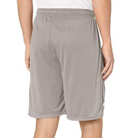 Shorts Bermuda en maille grise pour homme, taille élastique, respirant, tricoté, décontracté, sport, extérieur, séchage rapide, imperméable, grande taille