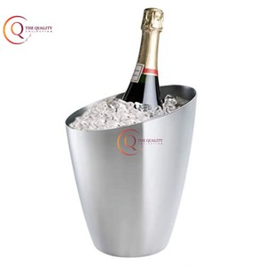 Enfriadores de champán de cubo de hielo para bebidas de acero inoxidable antiguo para Bar, fiesta, restaurante y Hotel de The Quality Collection - Product Image 3