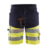 Shorts de travail haute visibilité avec logo personnalisé disponibles pour la sécurité routière, l'entrepôt et la construction