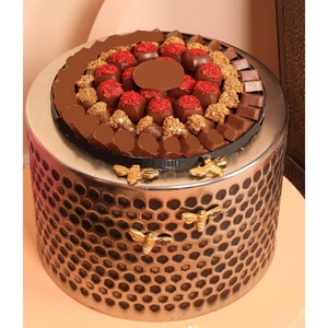 Dernier modèle de bol de service en chocolat pour mariage bol découpé en métal marron de qualité supérieure pour les fournitures de l'hôtel et du restaurant - Product Image 1