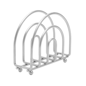 Stainless Steel <b>Bar</b> Napkin Holder Elegant Curved Design Stable Base Easy Access Ideal for <b>Bars</b> Cafes Restaurants and Home Use - Product Image 5