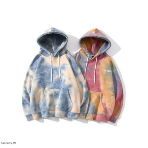 Venta al por mayor Fashion Street Custom Men's Tie Dye Hoodies & Sudaderas Fabricante - Product Image 1