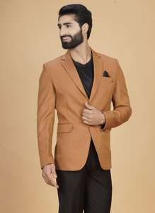 Blazer pour homme de qualité export, tendance, à double boutonnage, couleur rouille paon, de haute qualité, pour les fêtes et les événements, en vente - Product Image 3