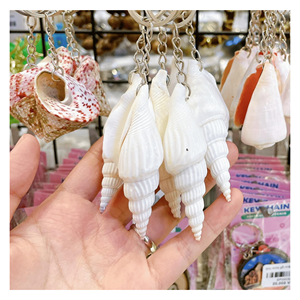 Porte-clés en coquillage, matériau naturel de coquillage, fabriqué pour les boutiques de souvenirs et l'utilisation comme accessoire de porte-clés, Vietnam - Product Image 5