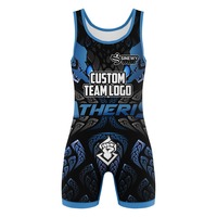 Singlet Gulat Pria Dewasa Pro Custom, Bahan Spandex/Polyester, Nyaman, Cepat Kering, Bernapas, dan Pas Badan