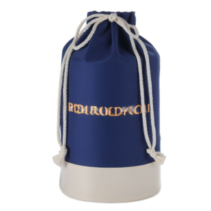 Zaini sportivi personalizzati blu navy con coulisse per merchandising promozionale - Product Image 2