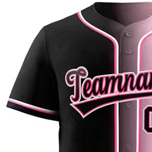 Maillot de baseball personnalisable pour homme avec logo d'équipe, séchage rapide, respirant, 100 % polyester, service OEM, prix de gros - Product Image 3