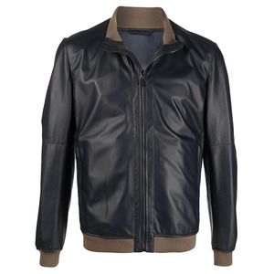 Produit OEM très vendu Meilleures vestes d'hiver en cuir mince pour hommes Conception personnalisée Veste en cuir pur Veste de moto pour hommes - Product Image 1
