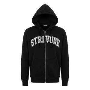 Sweats à capuche zippés pour hommes avec logo personnalisé Strivone Veste à capuche zippée à manches longues en coton et polyester de haute qualité pour hommes - Product Image 5
