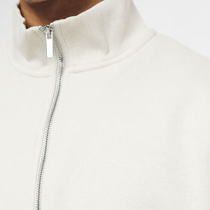 Sudadera con cremallera de cuarto de hombre de Color sólido hecho a medida transpirable de alta calidad/Camisetas mezcladas de algodón al mejor precio - Product Image 4