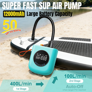 <span class=keywords><strong>Compresseur</strong></span> d'air électrique DC12V 50 PSI <span class=keywords><strong>avec</strong></span> écran LCD, pompe de gonflage 4 fois plus rapide pour planche à pagaie, <span class=keywords><strong>voiture</strong></span>, moto, vélo, tente et kayak - Product Image 3