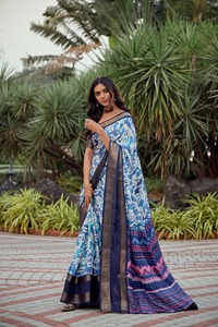 Nouveau Fancy Wear Soft Self Silk Saree Collections avec le prix le plus bas et la meilleure qualité Heavy Silk Saree Indian Salwar Kameez - Product Image 2