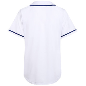 Maillot de baseball personnalisé chemise de softball boutonnée pour jeunes tissu à mailles par sublimation lettres brodées matériel sergé USA Design - Product Image 2