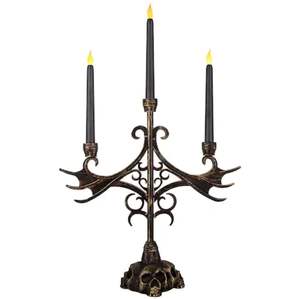 Candelabros artísticos de metal con patrones florales que agregan un atractivo estético creativo a la decoración o la configuración de ocasiones especiales - Product Image 3