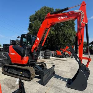 Mini-excavatrice Kubota d'occasion de 2,5 tonnes avec chenilles en caoutchouc, micro-excavatrice hydraulique, excavatrice pour vergers - Product Image 3
