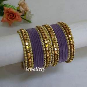 Truyền thống kundan long lanh Matte Bridal Bangles cho trẻ em gái và phụ nữ Red Bead Wedding Jewelry - Product Image 4