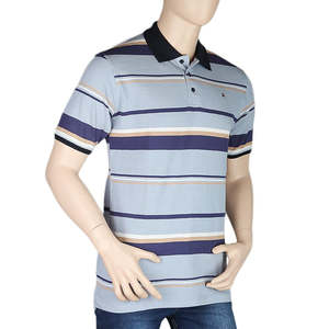Men's <b>Half</b> Sleeves Polo T-<b>Shirt</b> - Blue - Product Image 1