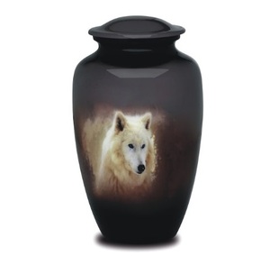 Urnes pour cendres adulte Funeral Sunset Grande urne pour cendres de proches Taille 10.5 "& 220 Cu. Dans - Product Image 1