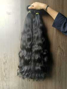 Exportación 100% crudo sin procesar templo indio donante único cutícula completa alineada máquina doble trama extensión de cabello humano al por mayor - Product Image 5