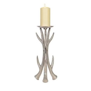 Candelero de metal hecho a mano con superficie texturizada y estética elegante para decoraciones de boda y estilo clásico para el hogar - Product Image 1