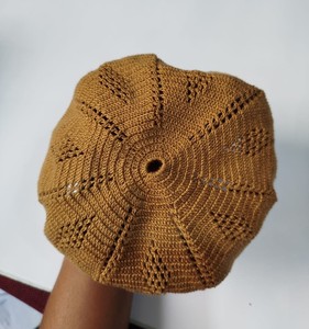 Nuevos sombreros musulmanes Kufi Tupi de alta calidad para hombres gorras de oración sombreros islámicos musulmanes Kufi malla de Color sólido entrepierna de Bangladesh - Product Image 3