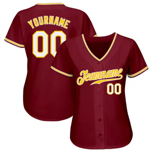 Maillots de baseball et de softball unisexes pour adultes en polyester, personnalisables par l'OEM, entièrement personnalisables, uniformes de sport, tailles plus grandes - Product Image 2