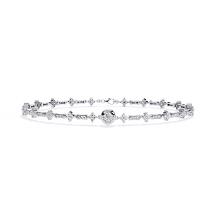 Hermosas pulseras de tenis de plata esterlina personalizadas, moissanita blanca, diamante, joyería de Hip Hop, regalo, proveedor de ocasiones especiales - Product Image 1