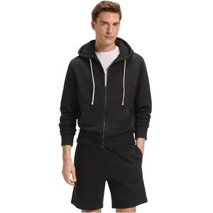 Plain Oversized <b>Hoodie</b> With <b>Zip</b> & <b>Pockets</b> Soft Cotton <b>Hoodie</b> For Comfortable Daily Wear Classic Pullover <b>Hoodie</b> For Men Unisex - Product Image 3