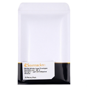Sobres de Papel Blanco DIN B4 Soennecken, 250 x 353 mm, 120 g/m², Autoadhesivos con Ventana, 25 Unidades por Paquete - Product Image 2