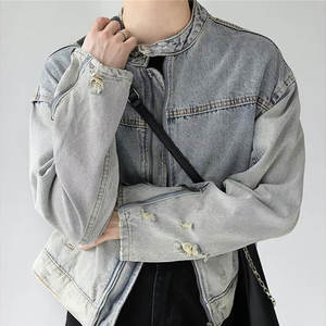 Chaquetas de mezclilla de 100% algodón con diseño personalizado para hombre al mejor precio, chaqueta de mezclilla de fábrica de buena calidad - Product Image 2