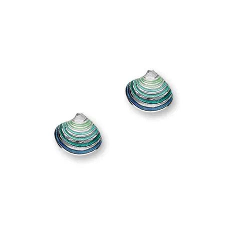 Ortak 925 Sterling Silver Stud Earrings Hot Glass Enamel Fine Designer Jewelry of Scotland for Women FEE 7