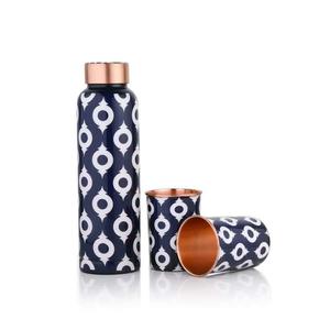 Botella de Agua de Cobre Hecha a Mano con Estilo, Diseño Único, Botella de Agua de Cobre de Alta Calidad para Uso en el Hogar y Viajes - Product Image 1