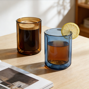 Tazza in Vetro Borosilicato a Doppio Strato per Caffè e <span class=keywords><strong>Acqua</strong></span>, Logo Personalizzabile, Moderna e Trasparente, Ideale per Omaggi - Product Image 4