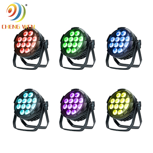 12pcs18W impermeable RGBWA + UV 6 en 1 <span class=keywords><strong>LED</strong></span> iluminación de escenario <span class=keywords><strong>DMX</strong></span> <span class=keywords><strong>512</strong></span> WiFi Par batería potencia remota inalámbrica Uplight para bodas fiestas - Product Image 1