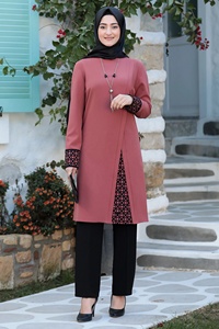 Abaya en lin et tissu satiné de Dubaï pour femmes Robe moderne décontractée et modeste pour les musulmans Vêtements courts formels inspirés de la Turquie - Product Image 2
