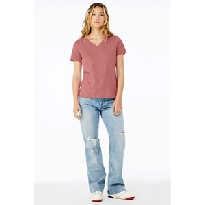 Linda camiseta de moda para mujer con tela transpirable y suave para una sensación cómoda relajada y trajes de verano - Product Image 3