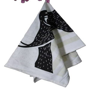 Vente chaude Serviettes de cuisine en coton écologiques à séchage rapide avec logo imprimé personnalisé, couleur unie, serviettes à vaisselle jetables recyclées - Product Image 2