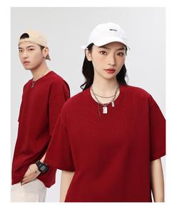 DTG streetwear เสื้อยืดหนักผ้าฝ้าย100% ลายกราฟิกเสื้อยืดโอเวอร์ไซส์สำหรับผู้ชาย - Product Image 1