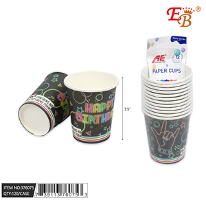 120 pezzi/CS 9OZ tazza di carta 12 pz 120 pz/CS forniture per feste - Product Image 1