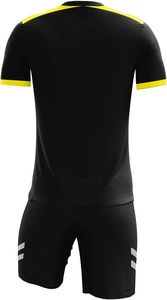 Uniforme de Árbitro de Fútbol Profesional Unisex Incluye Pantalones Cortos de Manga Corta de Licra/Algodón de Secado Rápido - Product Image 6