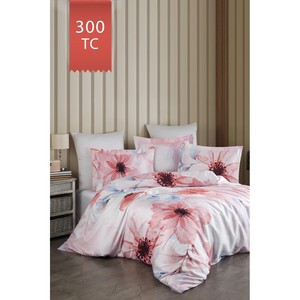 Varol Luxury Floral Satin Duvet Cover <b>Set</b> 300TC for King Queen or Twin Sizes-CASILDA Woven <b>Comforter</b> for Home or Wedding Use - Product Image 1