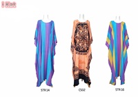 Vestido Maxi Kaftán Corto de Verano de Lujo, Sexy, con Abertura, de Viscosa, Talla Personalizable, Liso Teñido, para Playa o Fiesta, para Mujer
