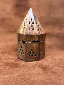 Tradebyd Brûleur décoratif en bois Bakhoor Porte-encens arabe pour cadeaux de mariage et usage domestique - Product Image 2