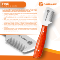 Couteau à démêler Flamia & Jabz pour chien, couteau à carder pour peigne à poils de terrier, peignes en acier inoxydable pour renard, chat, chien, cheval, peigne en bois