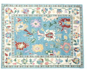 พรมถักปมทำด้วยมือคุณภาพสูงพรมในร่มลายผีเสื้อผ้าขนสัตว์ถักด้วยมือพร้อมงานปักสำหรับห้องนั่งเล่นห้องนอน - Product Image 2