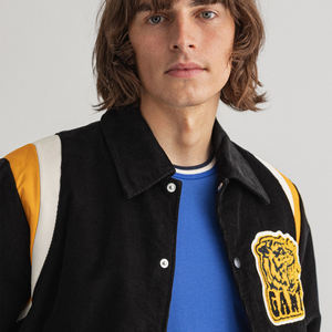 OEM Customized Varsity College <b>Jackets</b> Plus Size Breathable Wool Leather <b>Jacket</b> for <b>Men</b> Stand Canvas Wholesale Blank Canvas - Product Image 3
