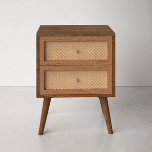 Chevet en bois massif moderne Kusum Art, design personnalisable pour la maison, l'hôpital, le salon, l'entrée, meubles de chambre à coucher élégants - Product Image 1