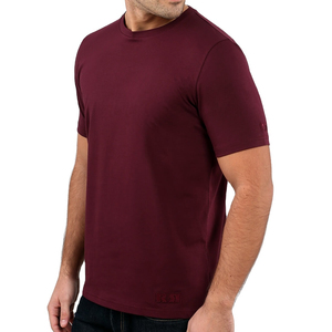 Camiseta personalizada de alta calidad para hombre, camiseta de gran tamaño con cuello redondo en blanco, camisetas de algodón estampadas para hombre - Product Image 1