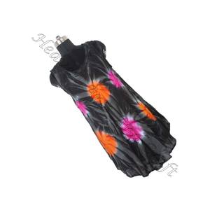 Lujoso rayón Tie Dye Maxi vestido para mujer Boho verano boda fiesta Sexy tubo elegante señoras vestido de cena para niñas - Product Image 6